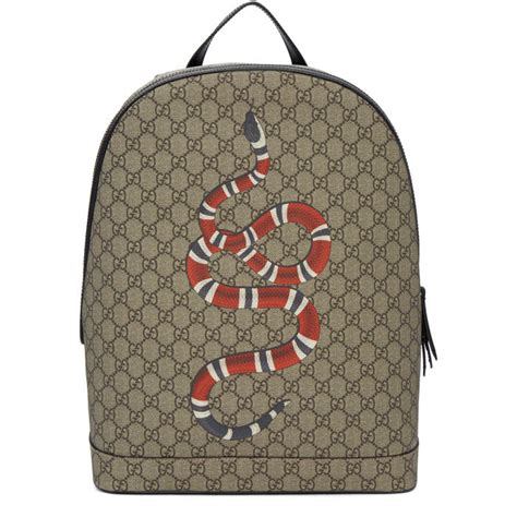 gucci snake supreme backpack|gucci supreme backpack.